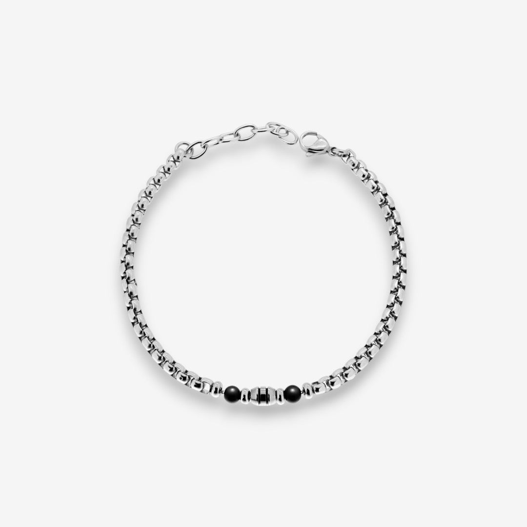 Bracciale Uomo Cilindro In Acciaio Inox
