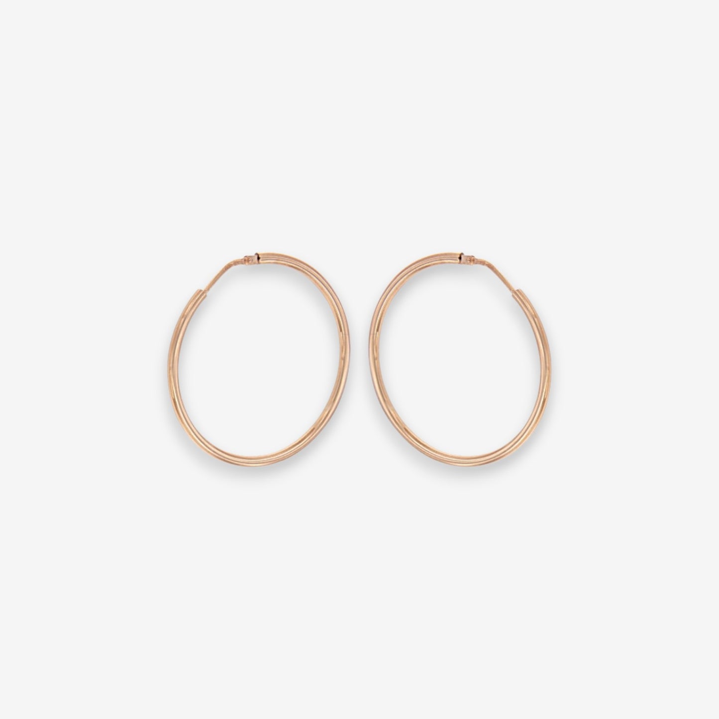 Orecchini Donna a Cerchio in Argento 925 a canna tonda