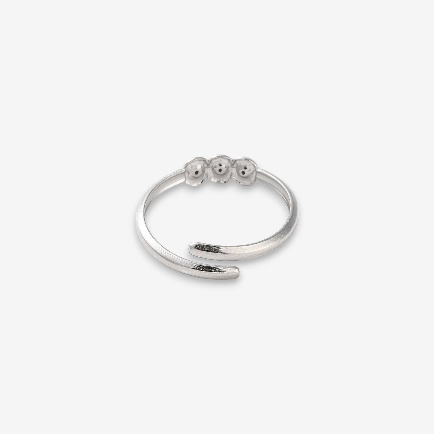 Anello Donna Strass in Acciaio Inox Regolabile