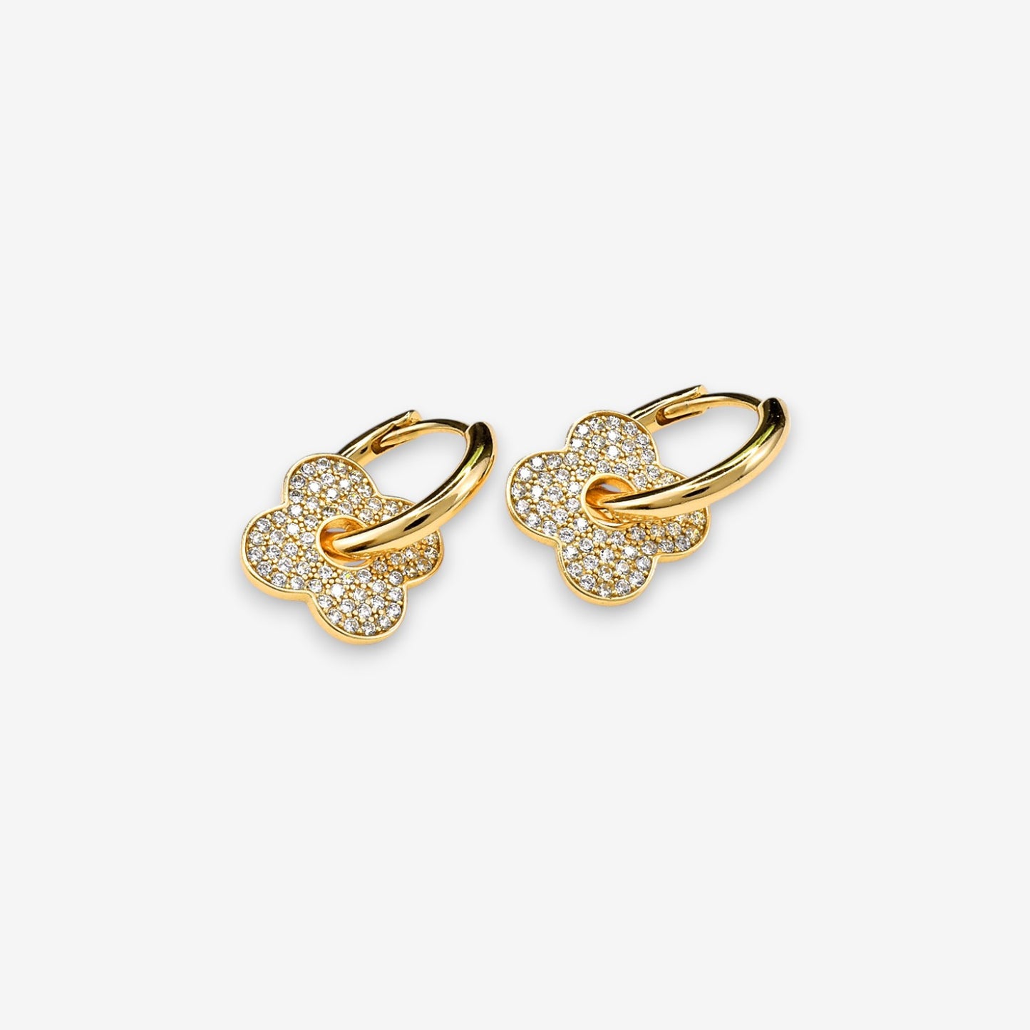 Orecchini Donna Fiore in Argento 925 con zirconi