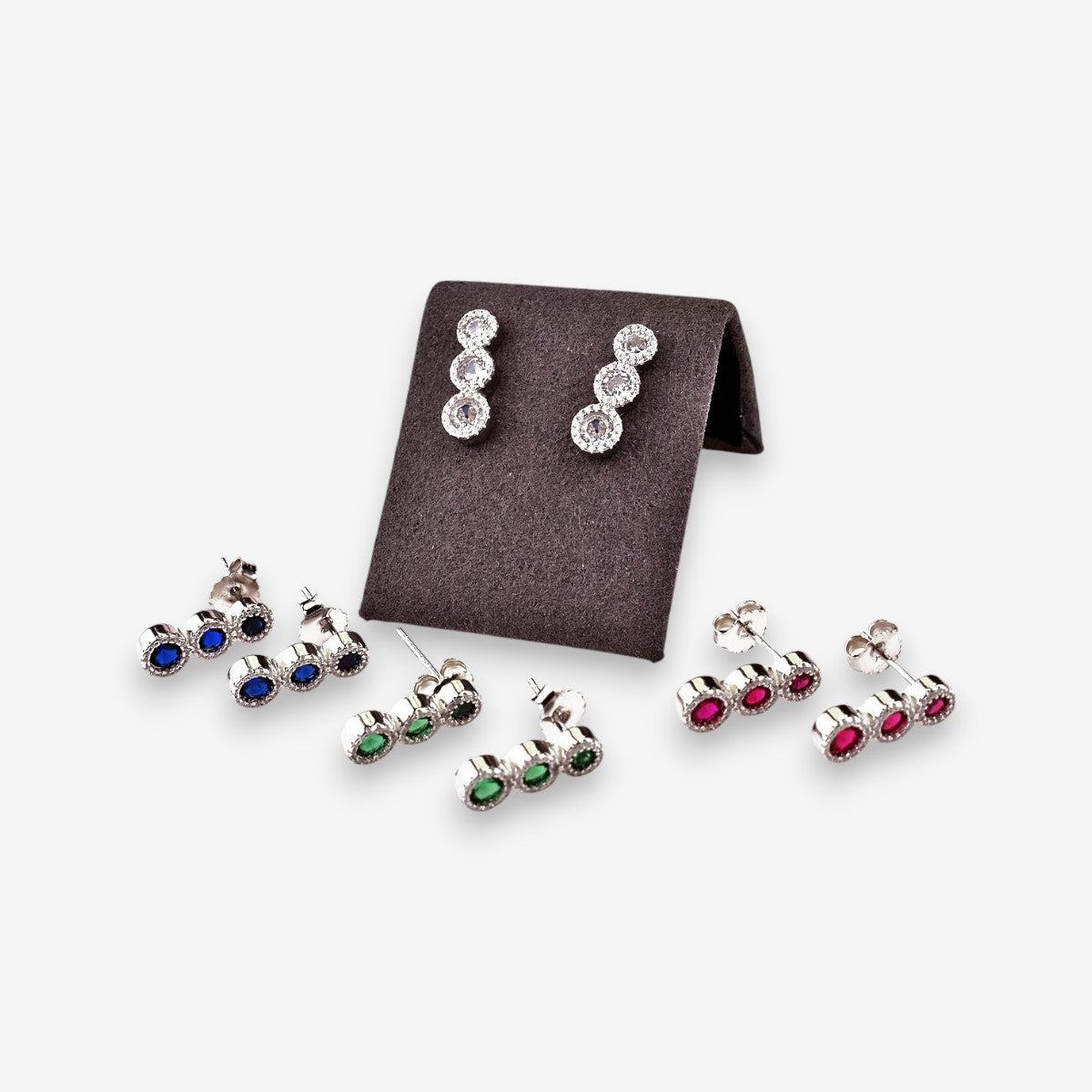 Orecchini Donna Trilogy in Argento 925 con zirconi