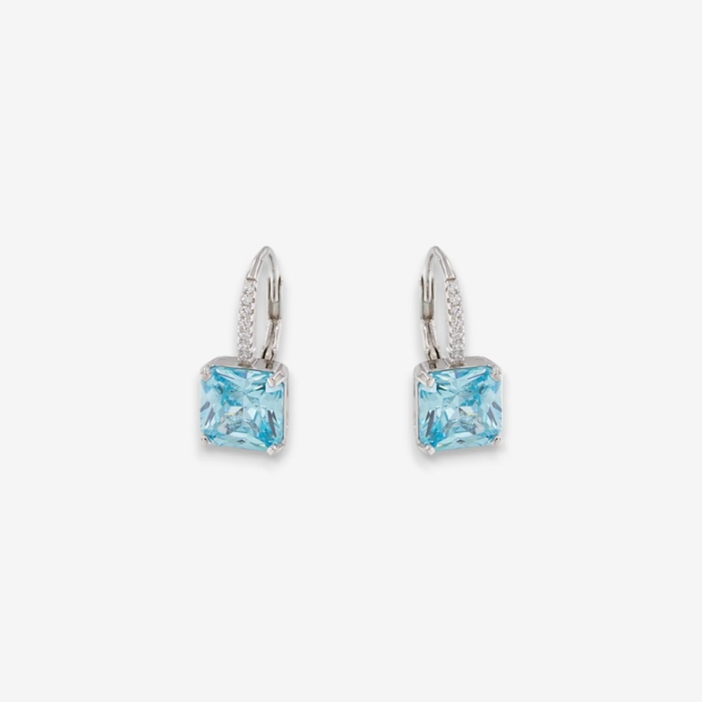 Orecchini Donna a monachella in Argento 925 con zirconi