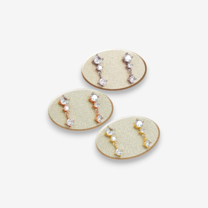 Orecchini Donna Punto Luce in Argento 925 con zirconi pendenti