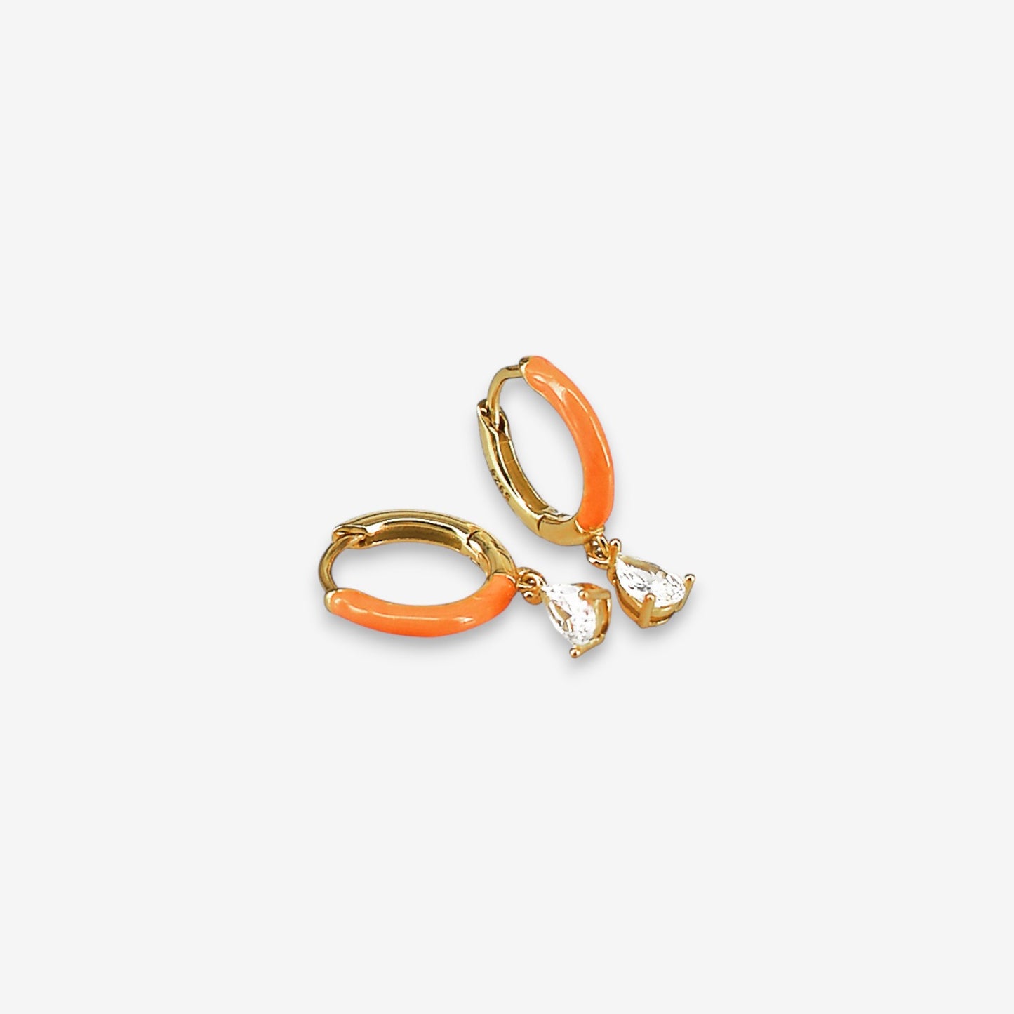 Orecchini Donna in Argento 925 smaltati con pendente a cuore