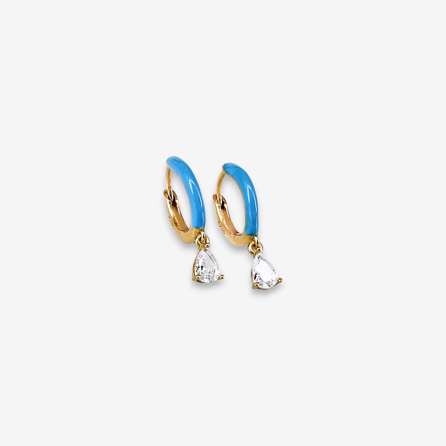 Orecchini Donna in Argento 925 smaltati con pendente a cuore