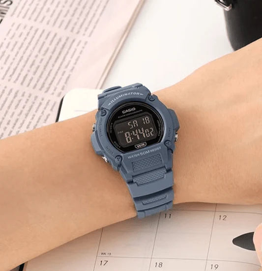 Casio Digitale W-219HC-2B Orologio Uomo