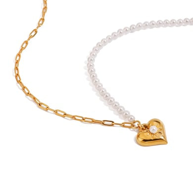Collana Donna in Acciaio Inox con ciondolo a cuore