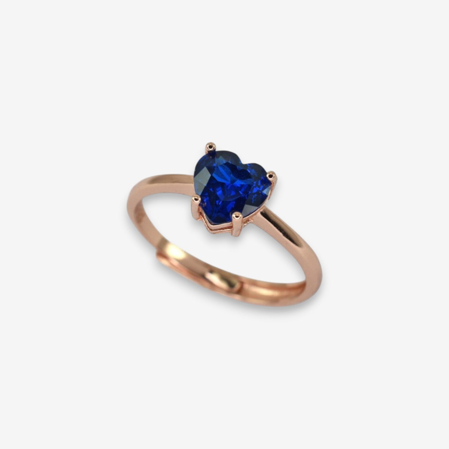 Anello Donna Cuore Dell'Oceano in Argento 925 Regolabile