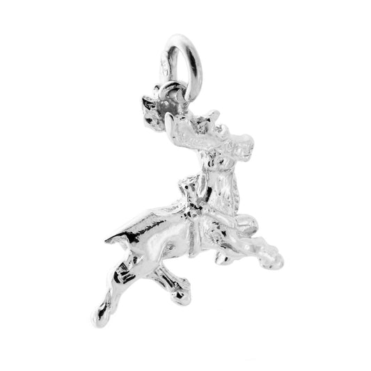 Ciondolo a forma di Renna di Babbo Natale.<BR>Ciondolo realizzato con effetto tridimensionalitą.<BR>Made in Italy