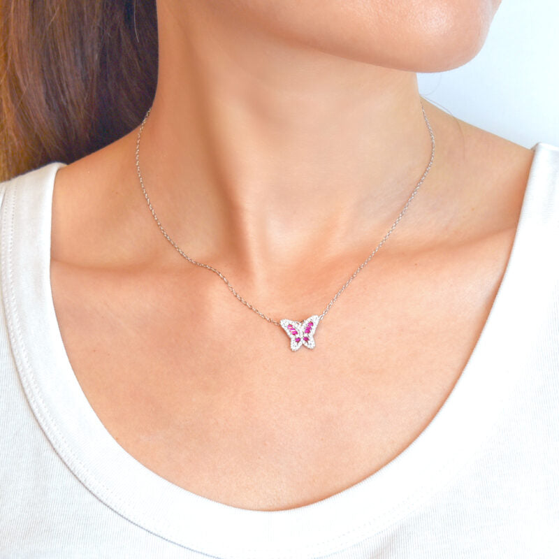 Collana Donna Farfalla in Argento 925