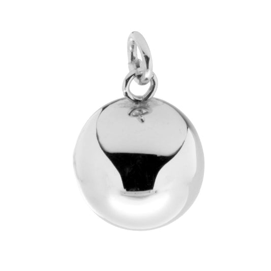Ciondolo Chiama Angeli a forma Sferica con lavorazione Liscia e Lucida, con Sonaglio interno.