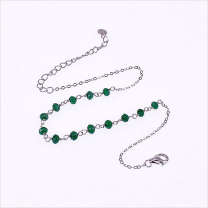 Cavigliera Donna con Cristalli in Argento 925