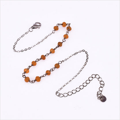 Cavigliera Donna con Cristalli in Argento 925