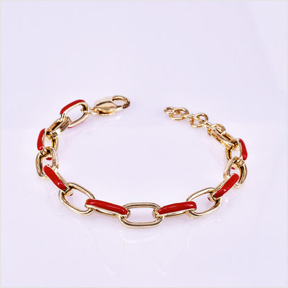 Bracciale Donna in Argento 925 con maglia ovale