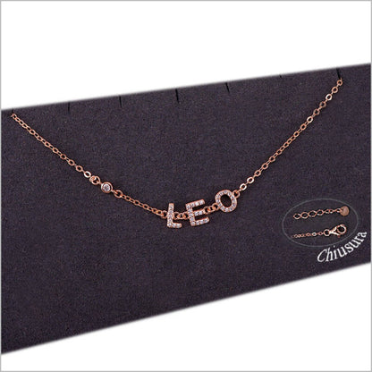 Bracciale in Argento 925 con segno zodiacale zirconato