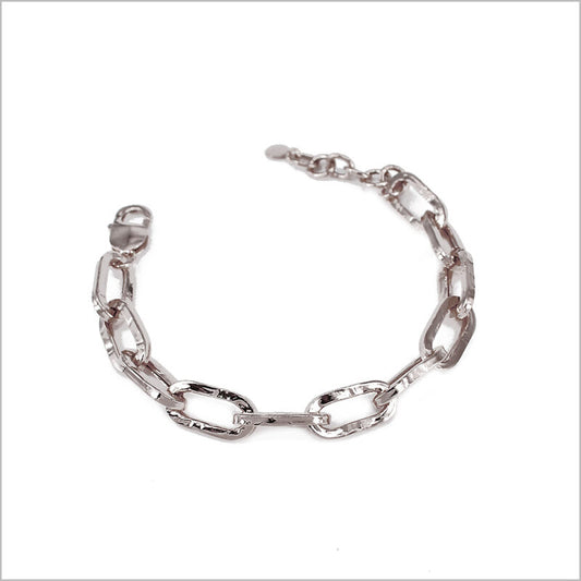 Bracciale a maglia rettangolare in Argento 925