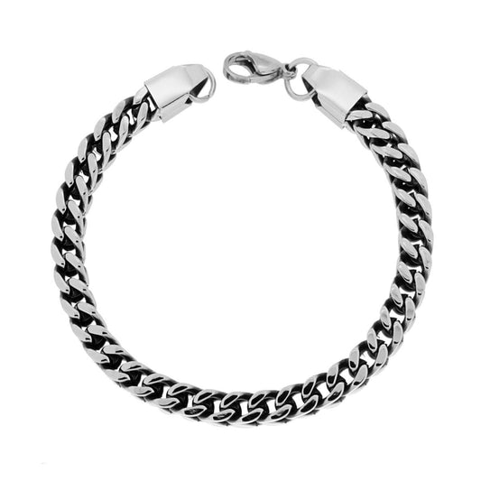Bracciale Uomo Catena mm 6 in ACCIAIO