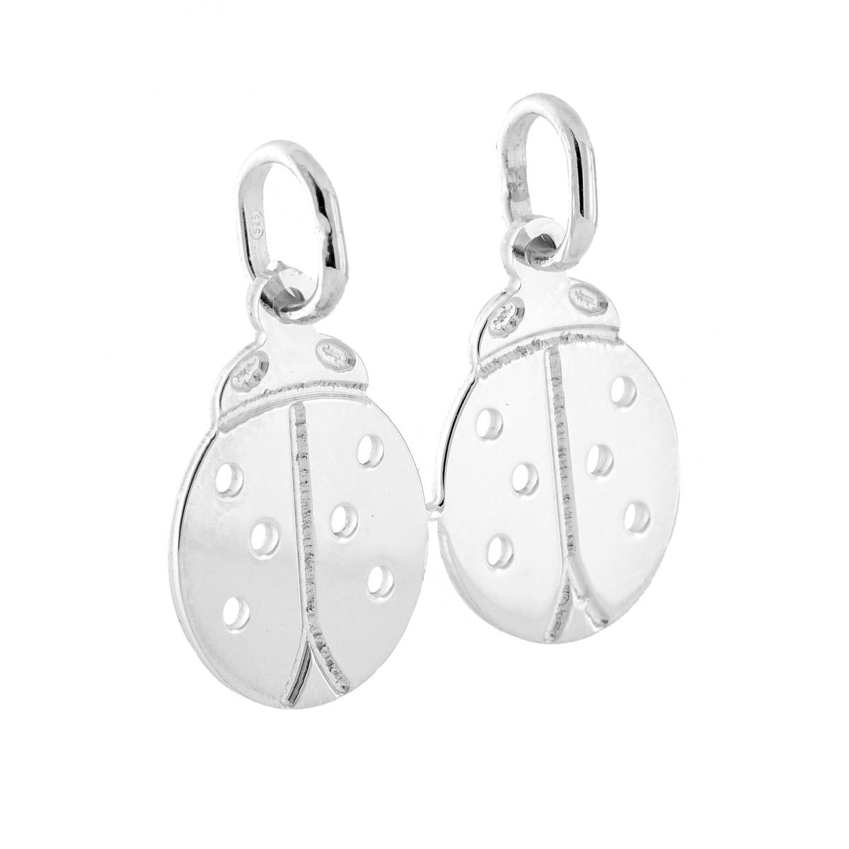 Ciodolo a forma di Coccinella che si spezza con lavorazione Liscia e Lucida.<BR>Made in Italy<BR>