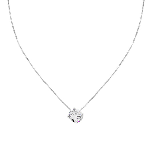 Collana Catena Veneziana Diamantata con Punto Luce mm 7 in ARGENTO 925 Galvanica Rodio