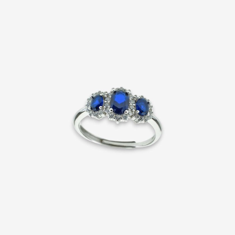 Anello Donna Trilogy in Argento 925 con zirconi