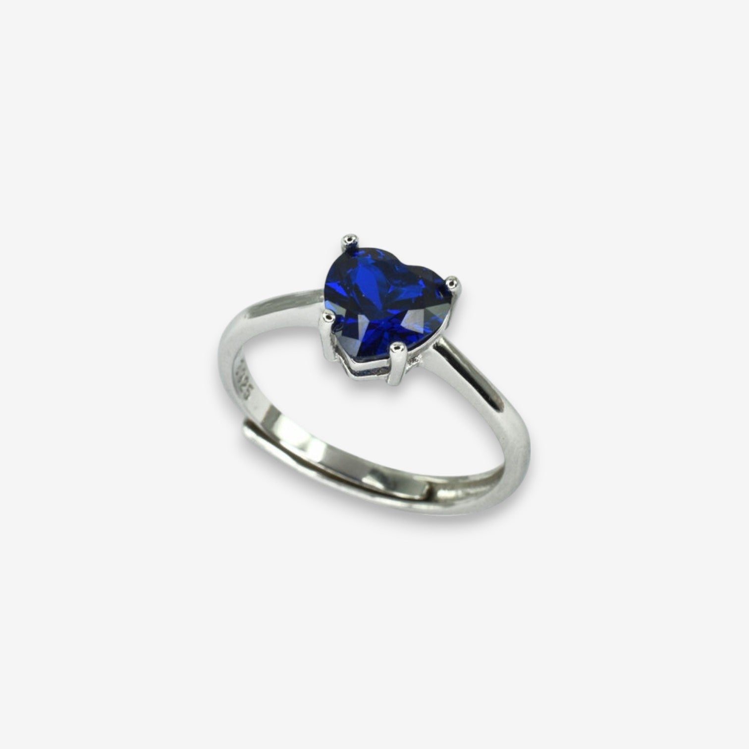 Anello Donna Cuore Dell'Oceano in Argento 925 Regolabile