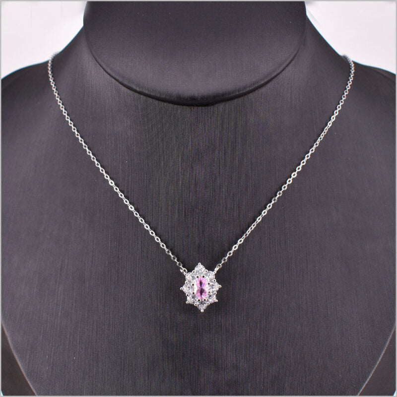 Collana con ciondolo zirconato in Argento 925