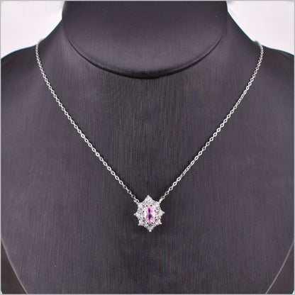 Collana con ciondolo zirconato in Argento 925