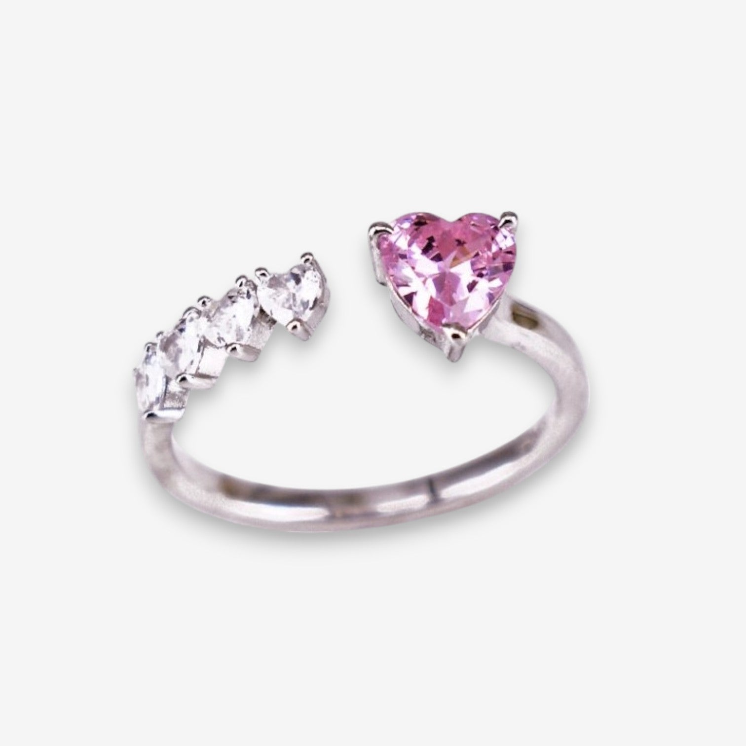 Anello Donna Amour in Argento 925 Regolabile rosa