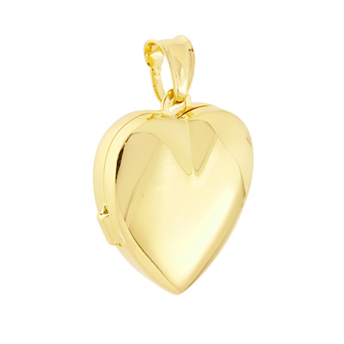 Ciondolo Portafoto a forma di Cuore bombato,con lavorazione liscia e lucida, apribile, con interno due piccoli contenitori uguali e coincidenti.<BR>Perfetti per custodire i ricordi pi belli!!<BR>Made in Italy