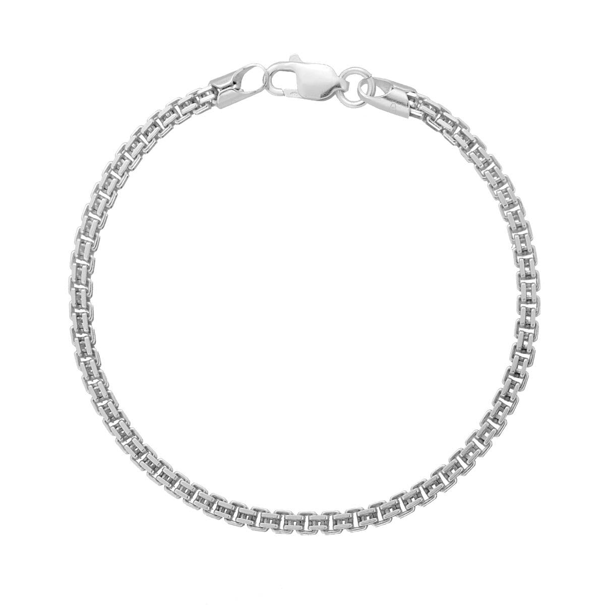 Bracciale Catena Veneziana Diamantata in ARGENTO 925