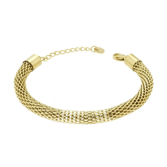 Bracciale Maglia Coreana in ACCIAIO colore Oro