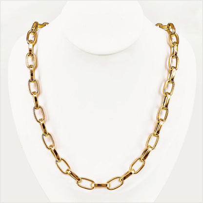 Collana a maglia ovale in Argento 925