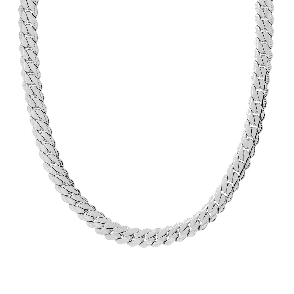 Collana Catena Grumetta Piatta in ACCIAIO