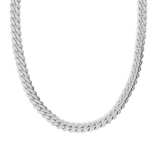 Collana Catena Grumetta Piatta in ACCIAIO