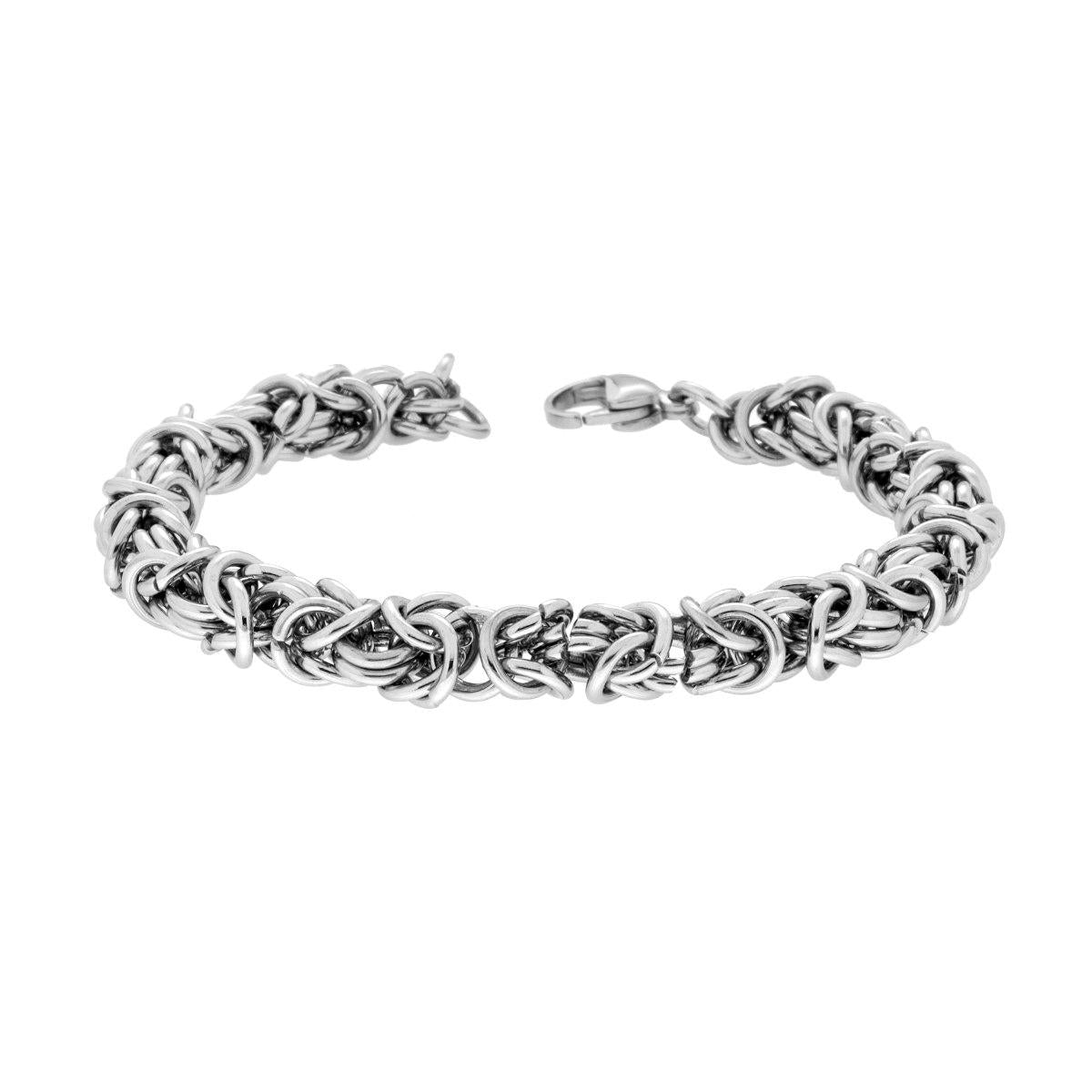 Bracciale Catena Bizantina in ACCIAIO
