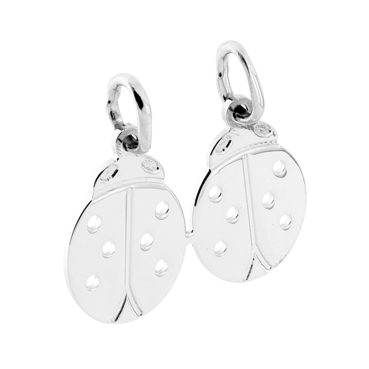 Ciodolo a forma di Coccinella che si spezza con lavorazione Liscia e Lucida.<BR>Made in Italy