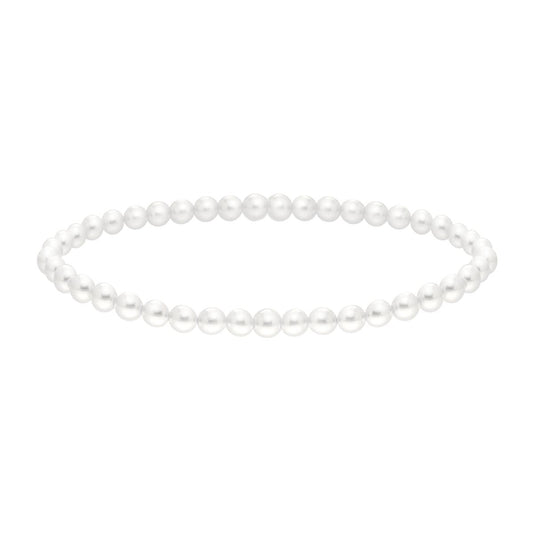 Bracciale Tennis Griffe cm 18 con Zirconi mm 3 Bianchi in ARGENTO 925 Galvanica Rodio