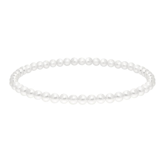 Bracciale Tennis Griffe cm 17+3 con Zirconi mm 2 Bianchi in ARGENTO 925 Galvanica Rodio