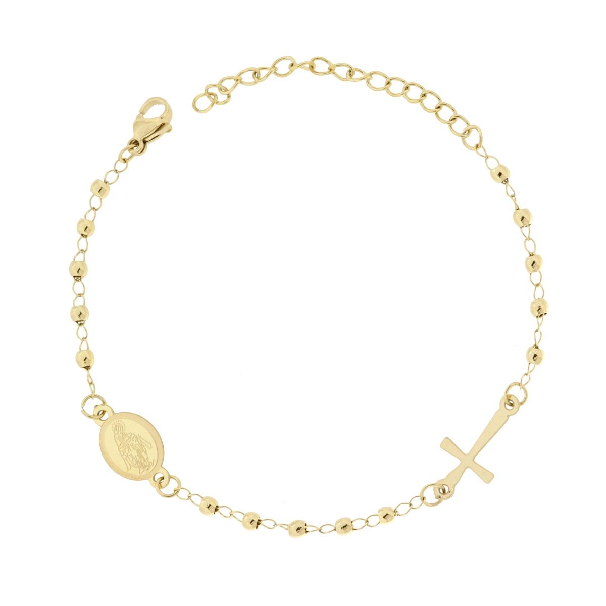 Bracciale Tennis Griffe cm 16.5 con Zirconi mm 2 Bianchi in ARGENTO 925 Galvanica Rodio