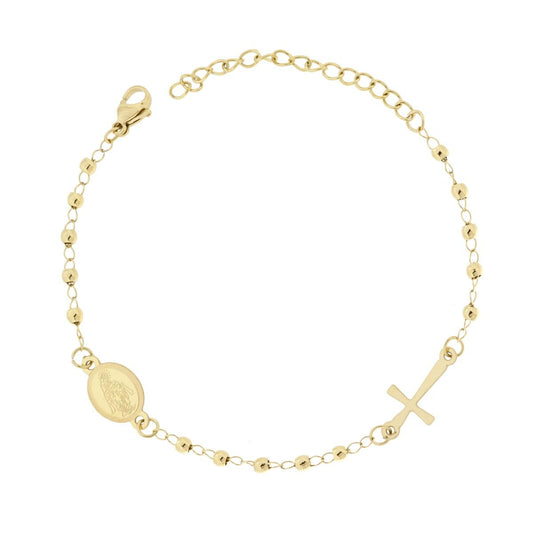 Bracciale Tennis Griffe cm 16.5 con Zirconi mm 2 Bianchi in ARGENTO 925 Galvanica Rodio