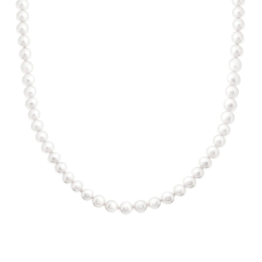 Collana con filo Perle mm 6 in ACCIAIO