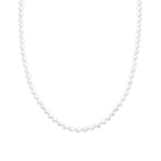 Collana con filo Perle mm 4 in ACCIAIO