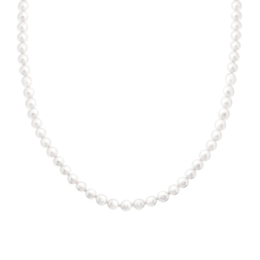 Collana con filo Perle mm 5 in ACCIAIO