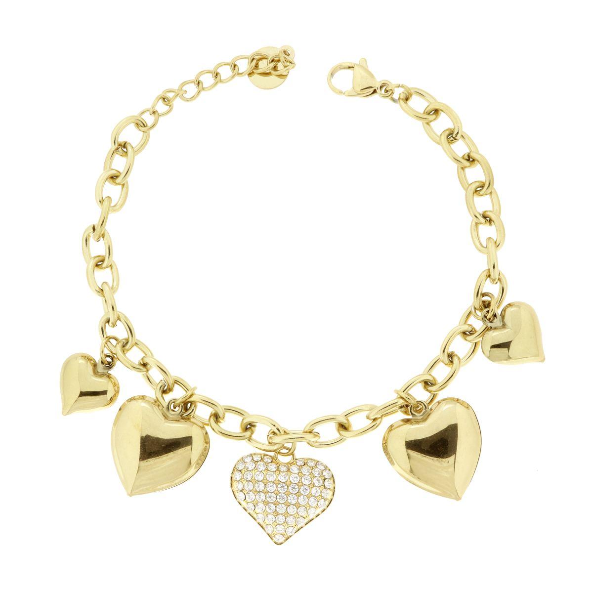 Bracciale con Fiocco di Neve con Zirconi Bianchi in ARGENTO 925 Galvanica Rodio