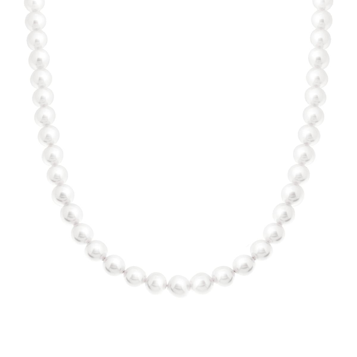 Collana con filo Perle mm 8 in ACCIAIO