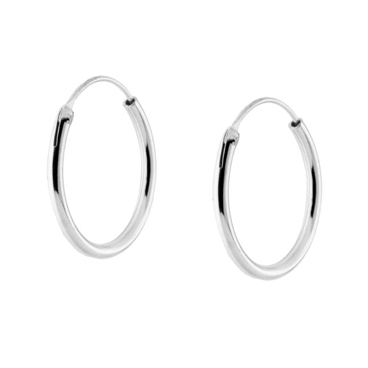 Orecchini Cerchio 14 mm in ARGENTO 925