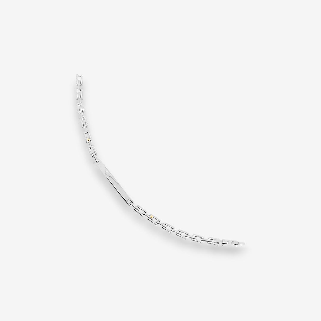 Bracciale Uomo con targhetta In Acciaio Inox