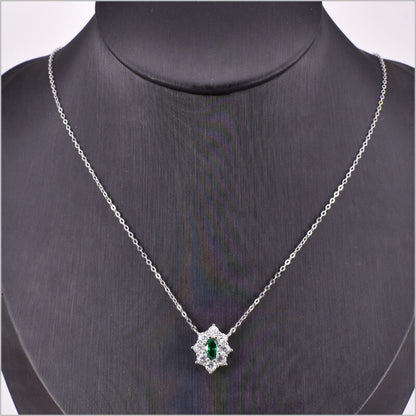 Collana con ciondolo zirconato in Argento 925