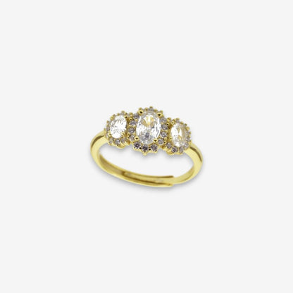 Anello Donna Trilogy in Argento 925 con zirconi