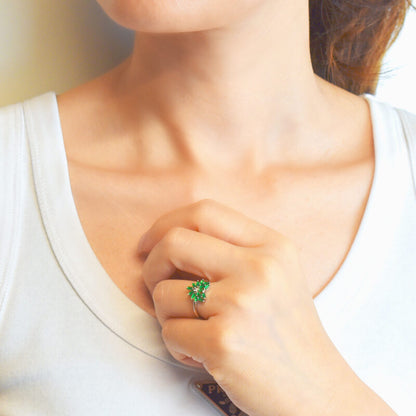 Anello Cuore zirconato in argento 925 regolabile